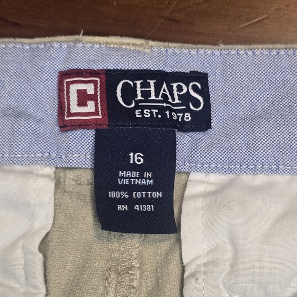 Boys Chaps Classic Chino Corduroy Pants, Size 16. 100% Cotton - Picture 2 of 4